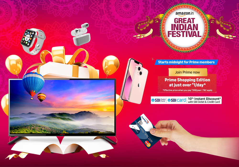 Credit and Debit card benefits and discount in Great Indian festival deal Amazon