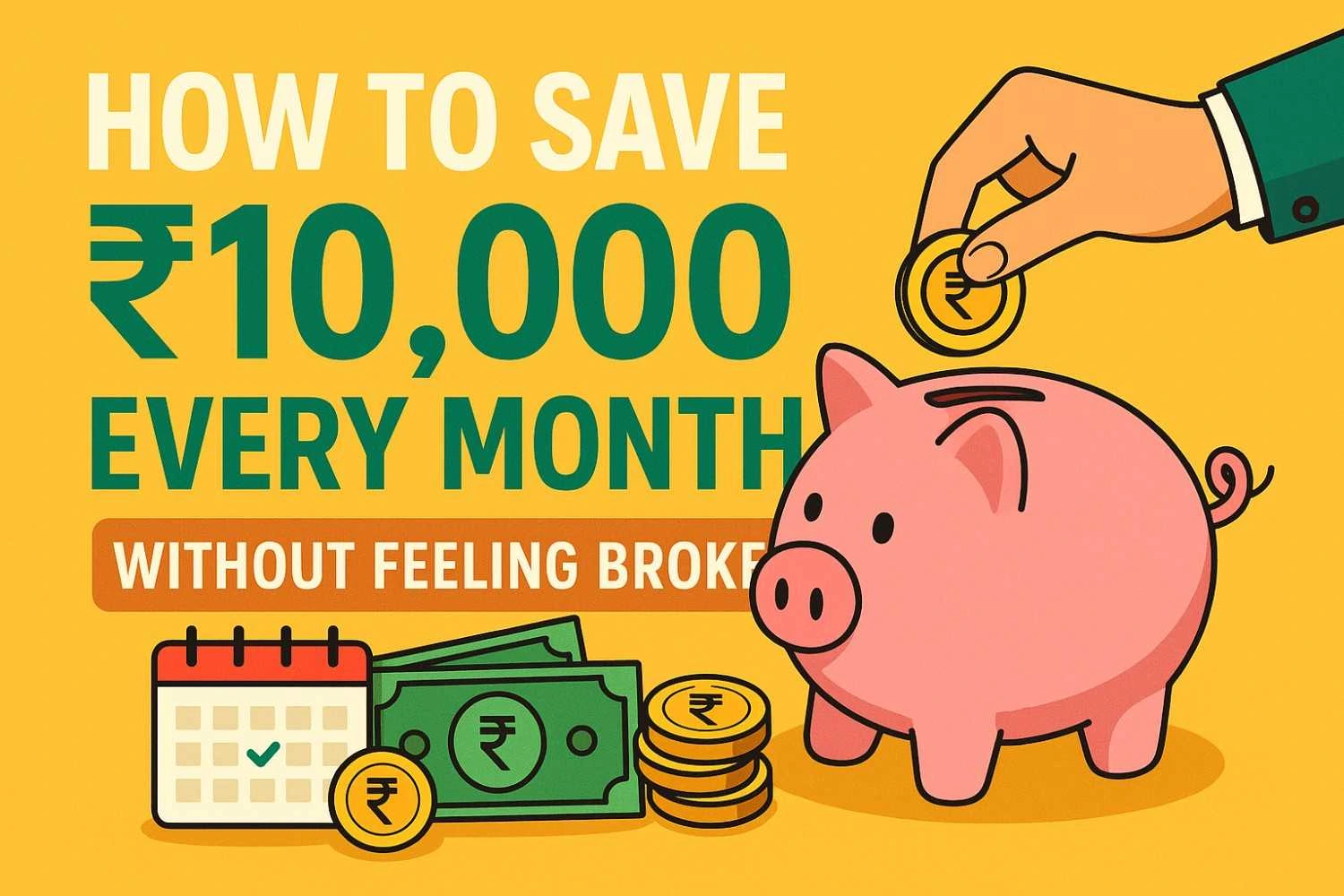 How to Save ₹10,000 Every Month Without Feeling Broke