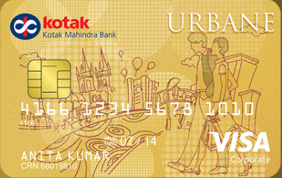 Kotak Urbane Gold Credit Card image