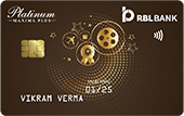 RBL Platinum Maxima Plus Card image