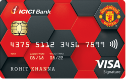 ICICI Manchester United Signature credit card image