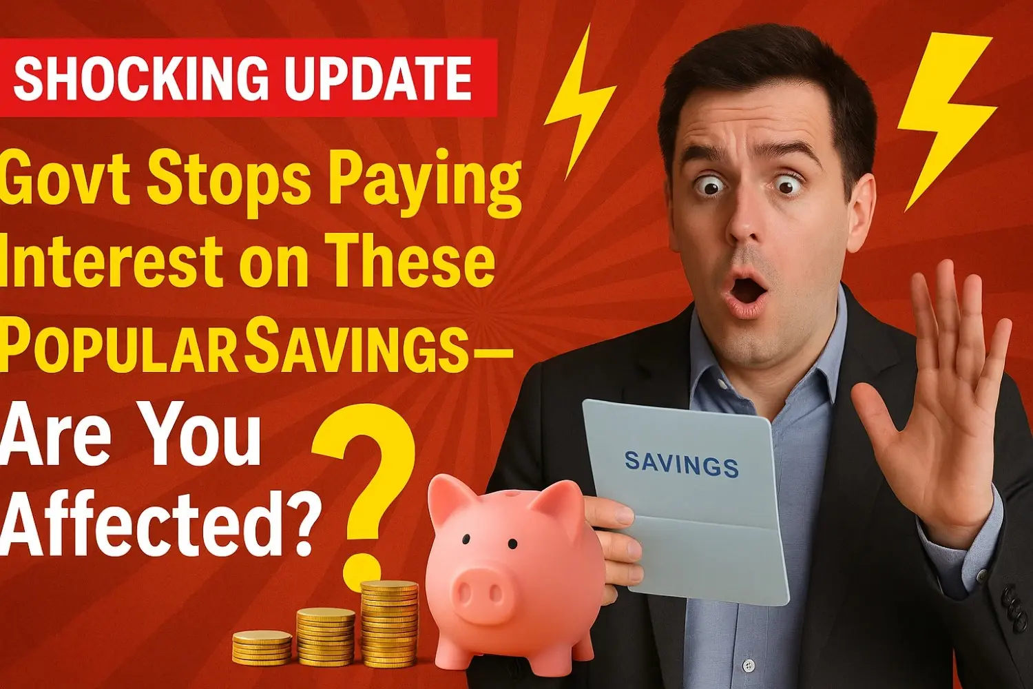 Shocking Update: Govt Stops Paying Interest on These Popular Savings Accounts- Are You Affected? image